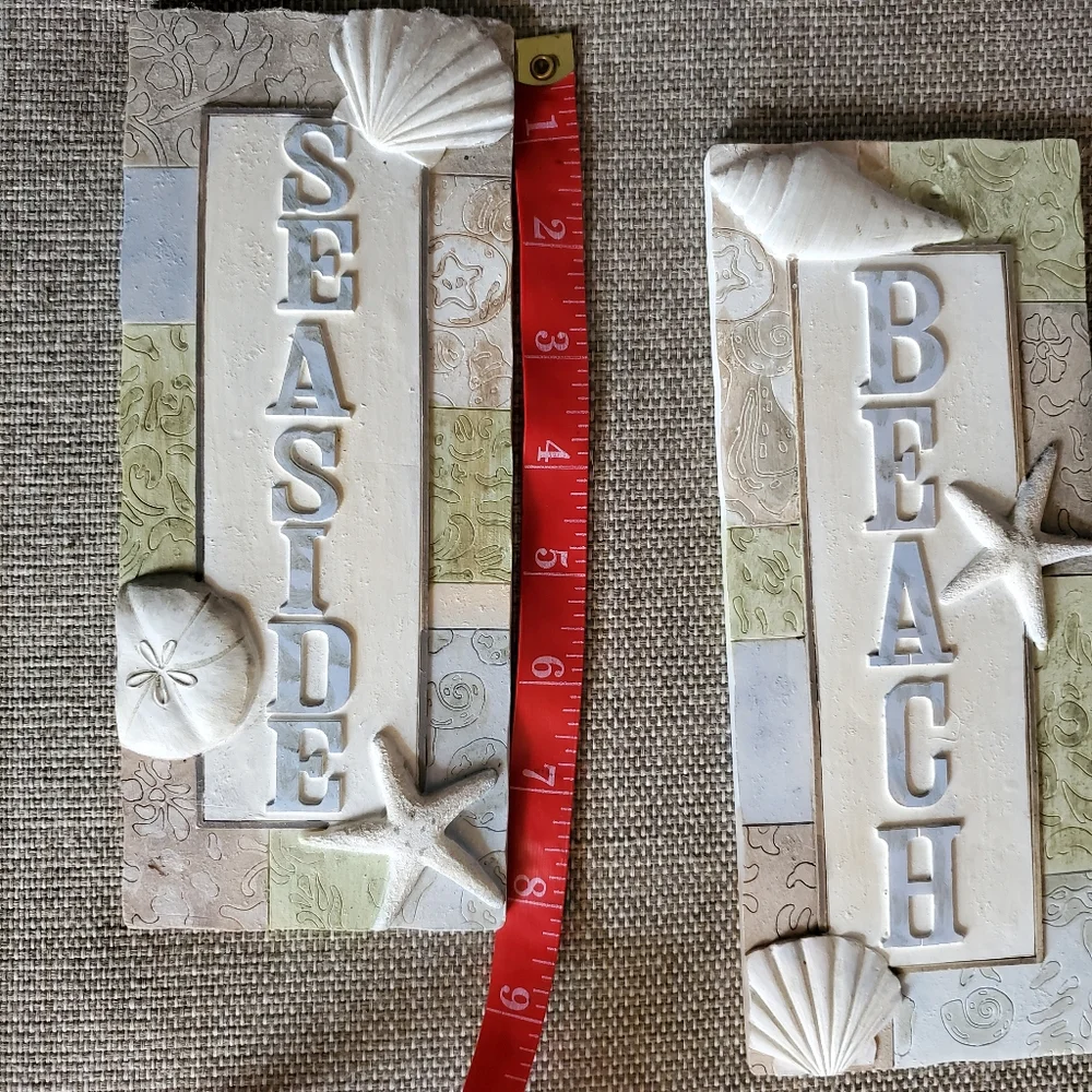 Beach and Seaside Hanging Wall Art Plaques